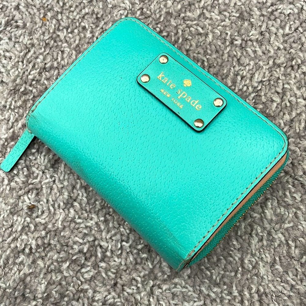 Kate Spade Aqua colored wallet